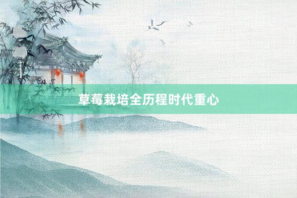草莓栽培全历程时代重心